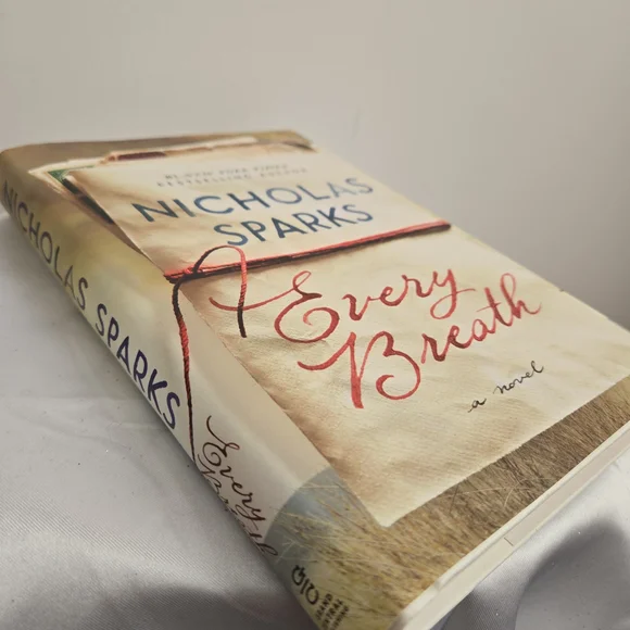 Nicholas Sparks 'Every Breath' Novel - Cream and Red Cover - Picture 2 of 3